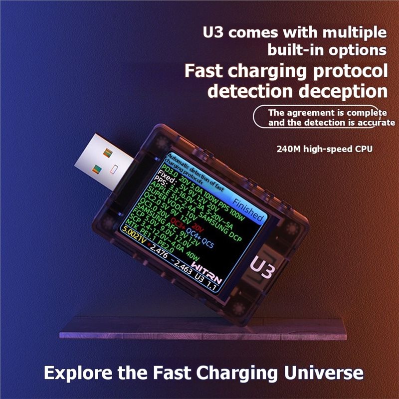 Tools Qc - AB41-USB 테스터 U3 3.1 PD 디코이