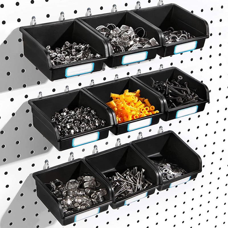 Workshop Tools Organizing - 1세트 효율적인 페그보드 수납함(후크 포함) 실용적인