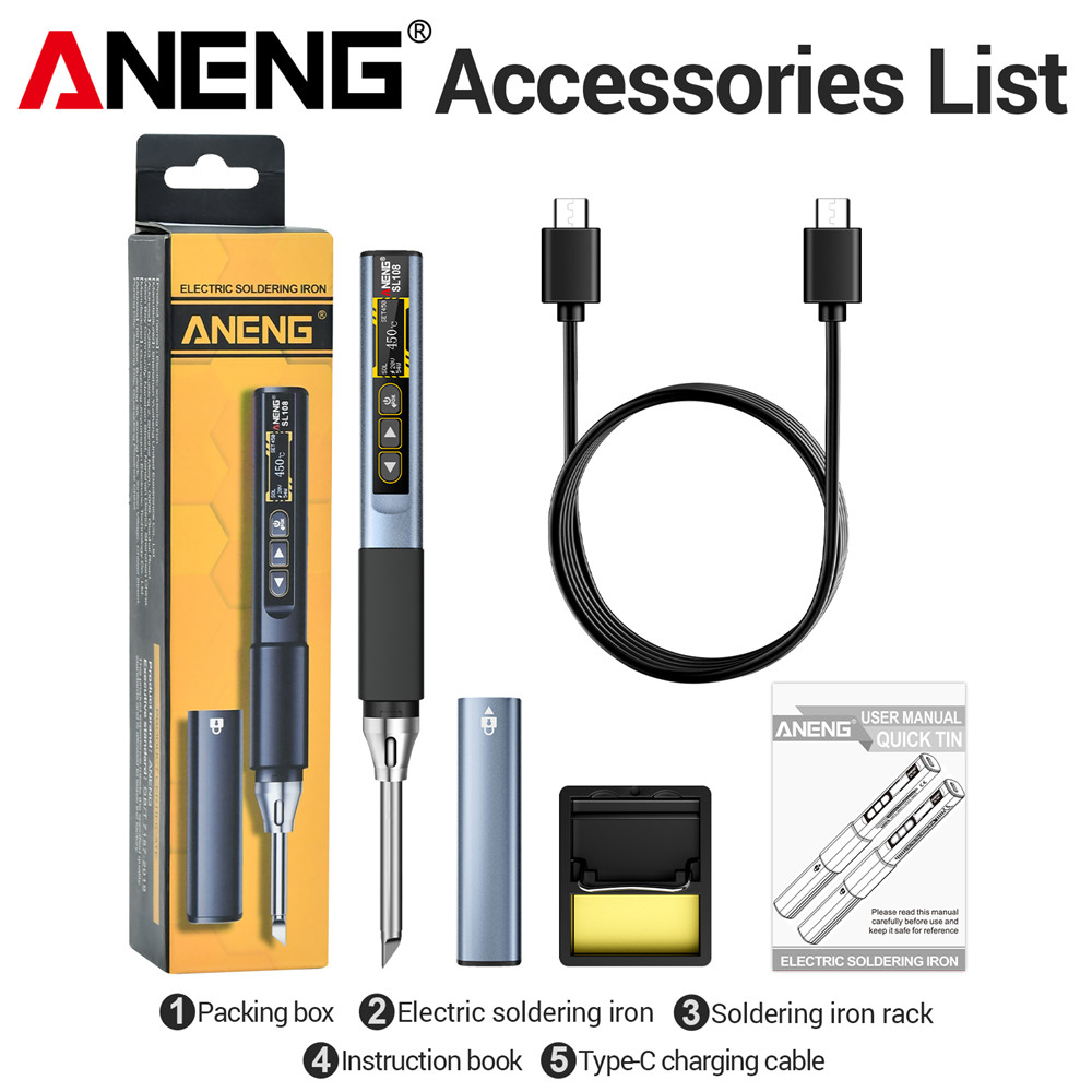 Tools Qc - 휴대용 디지털 스마트 납땜 인두 테스트
