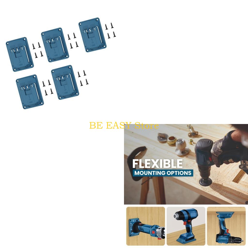 Workshop Tools Organizing - E28F 5개 18V 공구 홀더 벽