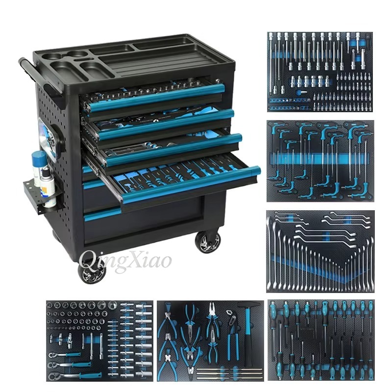 내구성이 뛰어난 파란색 철제 공구 캐비닛, 이동이 간편 - Workshop Tools Organizing 리뷰 및 가격