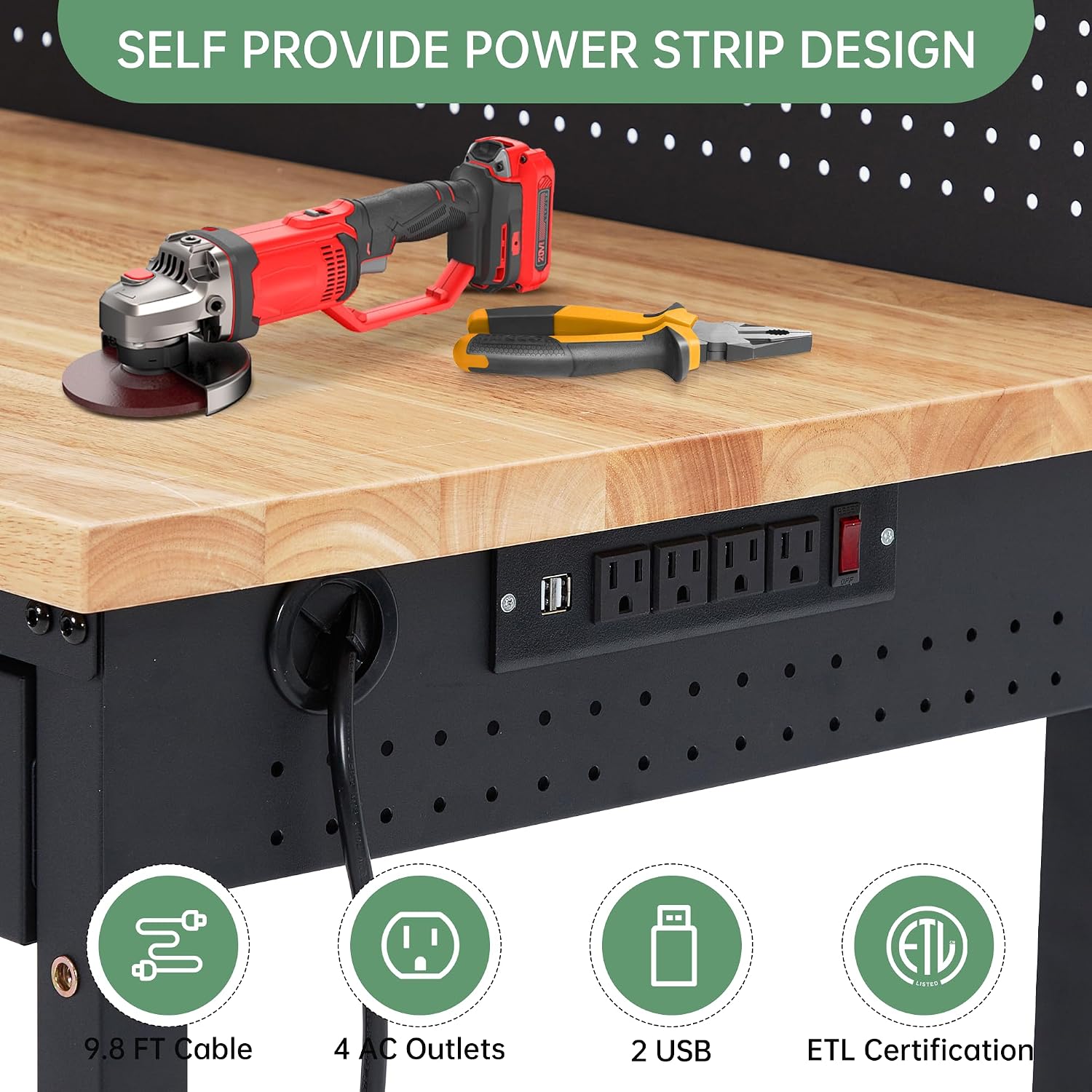 Tacleekii 48x24인치 조절 가능한 작업대,  - Workshop Tools Bench 리뷰 및 가격