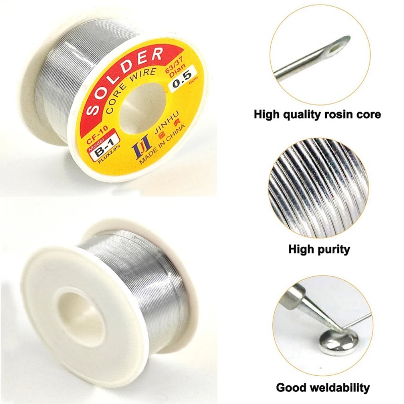 100g 주석 용접 와이어 멜트 로진 코어 솔더 와이어 - Tools For Electronic Workshop 리뷰 및 가격