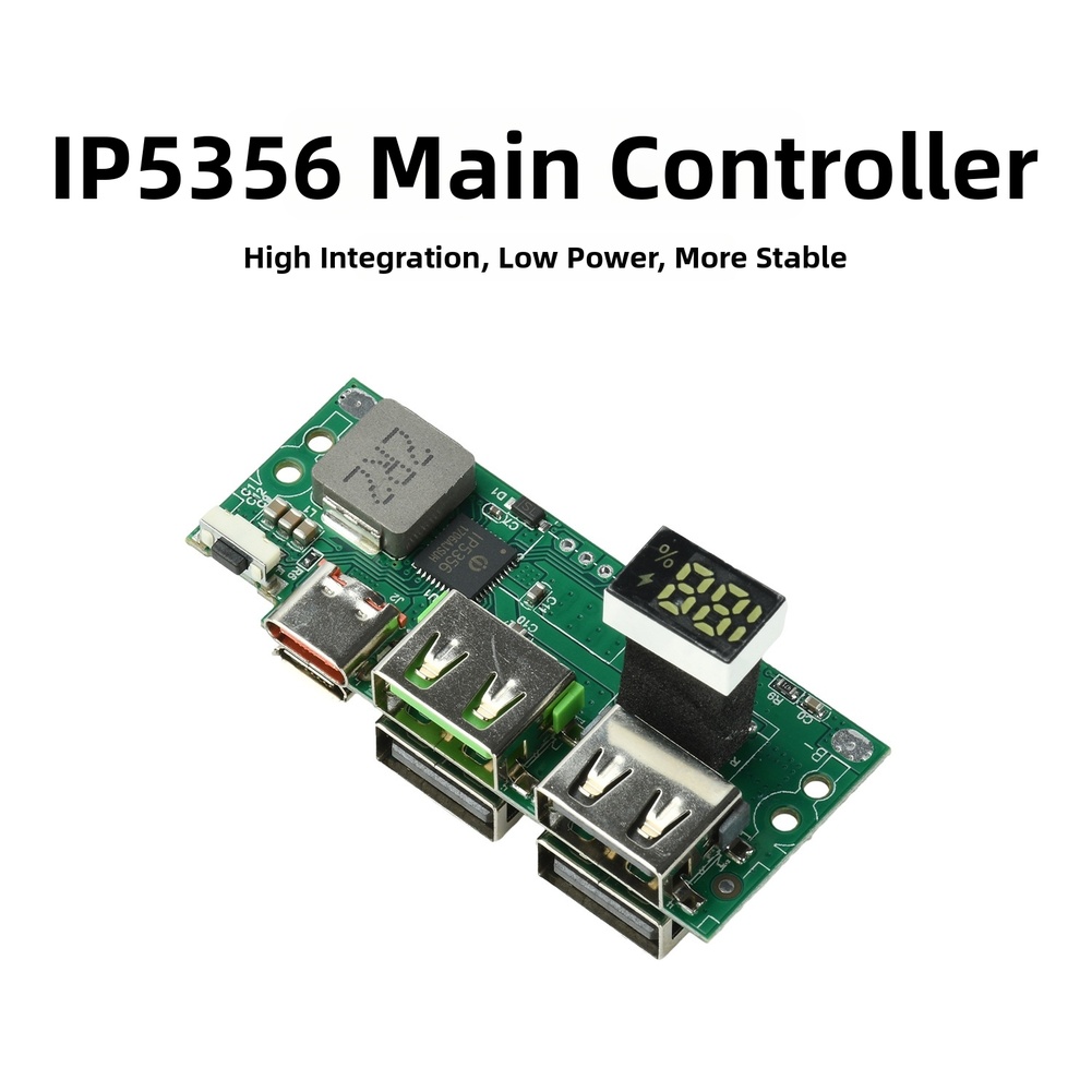 IP5356 디지털 디스플레이가 있는 고속 충전 모듈  - Tools Qc 리뷰 및 가격