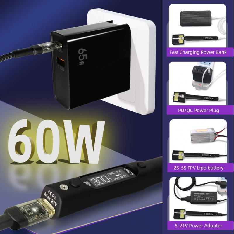 SEQURE S60P 21V 러시아어 | 영어 전기 납 - Tools Qc 리뷰 및 가격