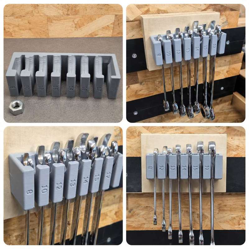 벽걸이 렌치 정리대, 차고/작업장 공구 보관용 페그보드 - Workshop Tools Organizing 리뷰 및 가격